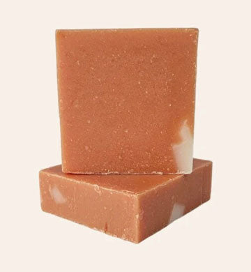 Aryabhoomi Naturals Kesuda Soap with a close-up of the soap on a white background